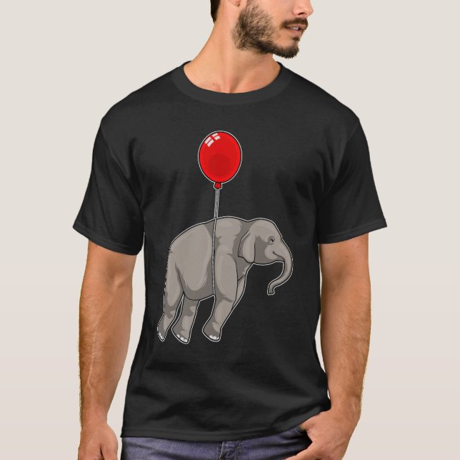 Elephant with Balloon T-Shirt (Front)