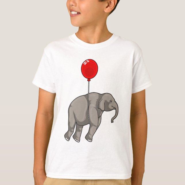 Elephant with Balloon T-Shirt (Front)