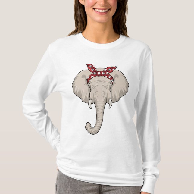 Elephant with Bandana T-Shirt (Front)