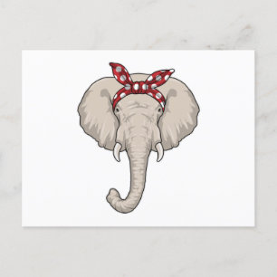 Elephant with Bandanna Postcard