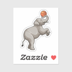Elephant with Basketball