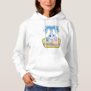 Elephant with Bathtub full of Water Hoodie