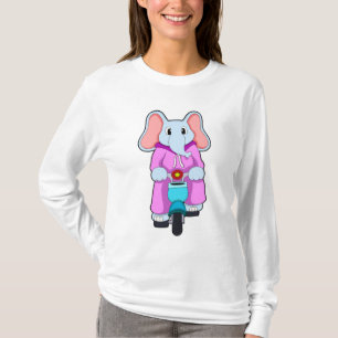 Elephant with Bicycle T-Shirt