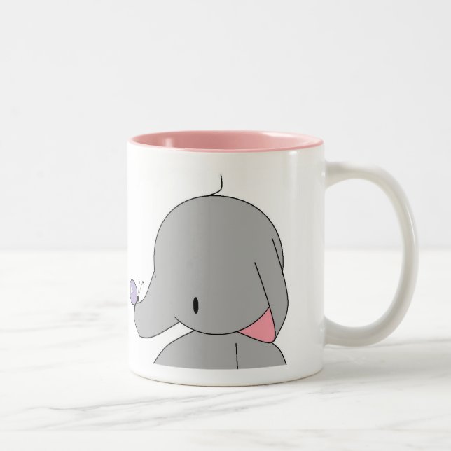 elephant with butterfly mug (Right)