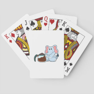 Elephant with Coffee pot Playing Cards