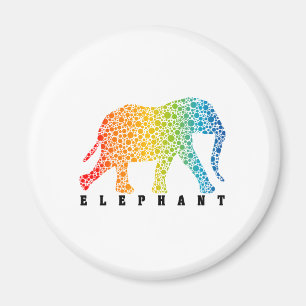 Elephant with Colours Magnet