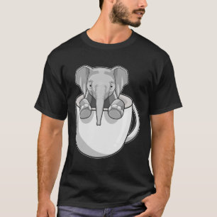 Elephant with Cup T-Shirt