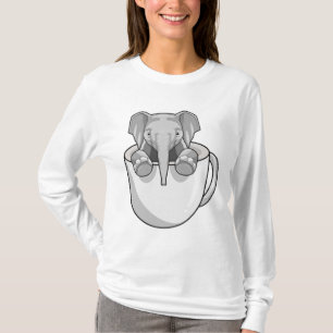 Elephant with Cup T-Shirt