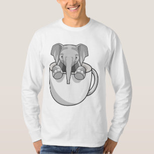 Elephant with Cup T-Shirt