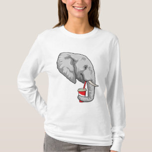 Elephant with Drink T-Shirt