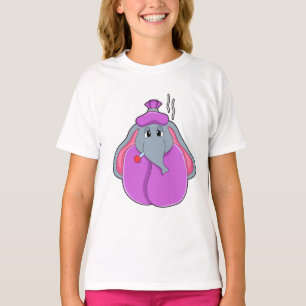 Elephant with Fever thermometer T-Shirt