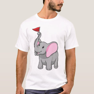 Elephant with Flag T-Shirt