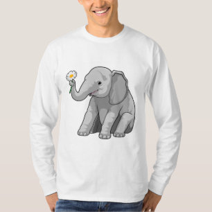 Elephant with Flower T-Shirt