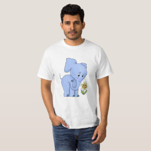Elephant with flower T-Shirt