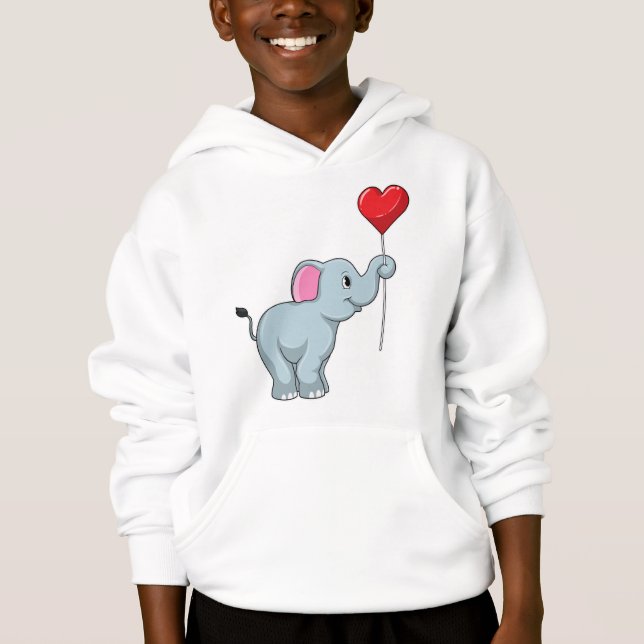 Elephant with Heart Balloon (Front)