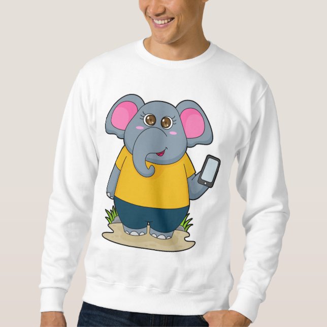 Elephant with Mobile Sweatshirt (Front)