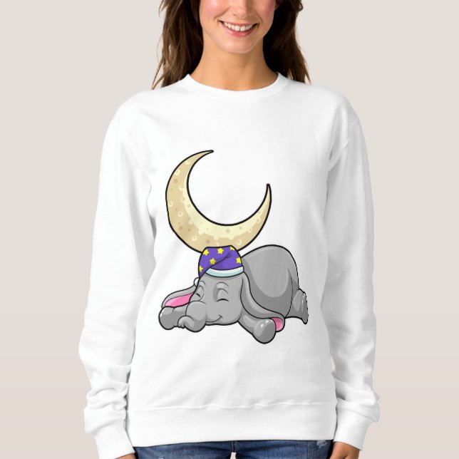 Elephant with Moon Sweatshirt (Front)
