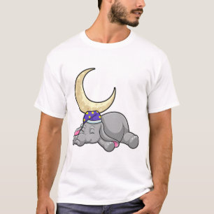 Elephant with Moon T-Shirt