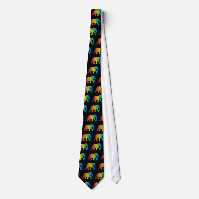 Elephant with Pixels Tie (Front)