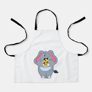 Elephant with Pizza Apron