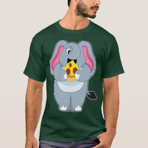 Elephant with Pizza T-Shirt