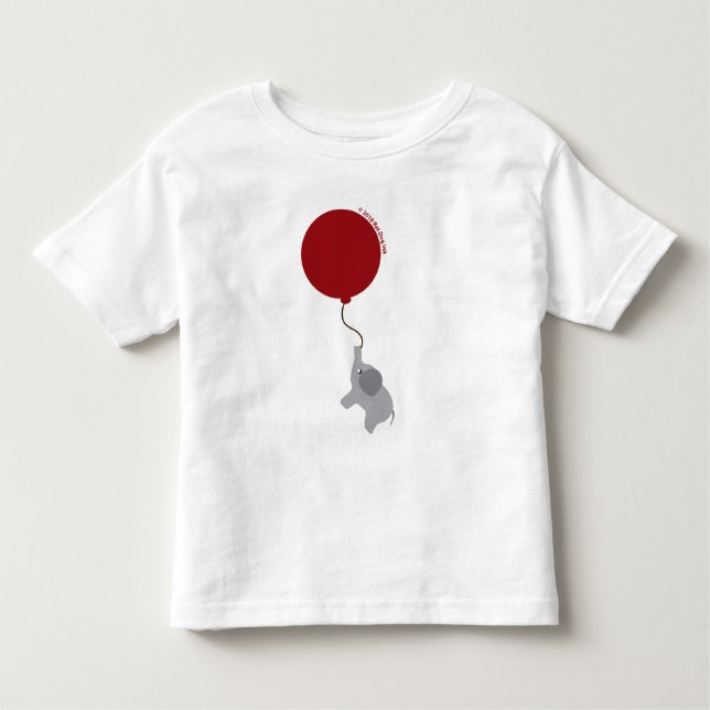 Elephant with Red Balloon Shirt (Front)