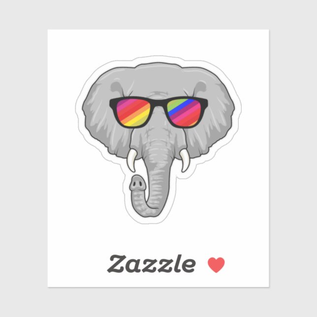Elephant with Sunglasses (Sheet)
