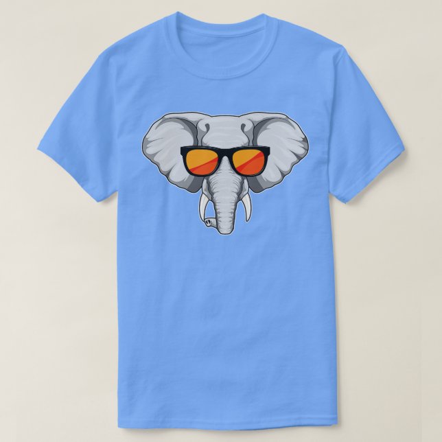 Elephant With Sunglasses  T-Shirt (Design Front)