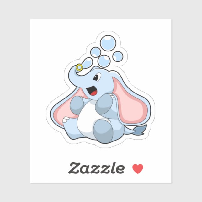 Elephant with Water bubbles (Sheet)