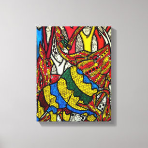 Elephant world canvas print