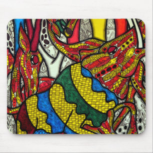 Elephant world mouse pad