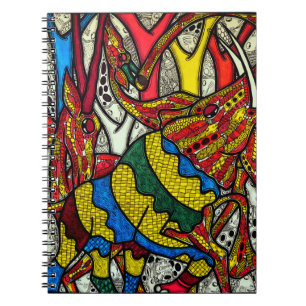 Elephant world spiral notebook