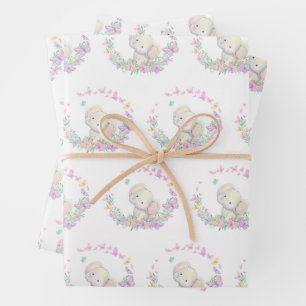 Elephant wrapping paper sheet
