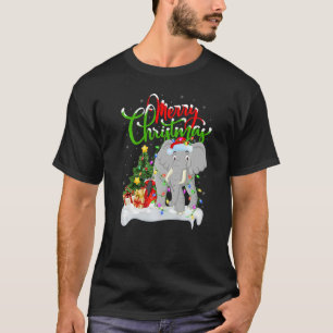 Elephant  Xmas Decorations Santa Elephant Christma T-Shirt