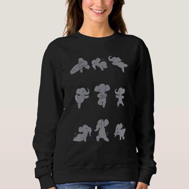 Elephant Yoga Sweatshirt (Front)
