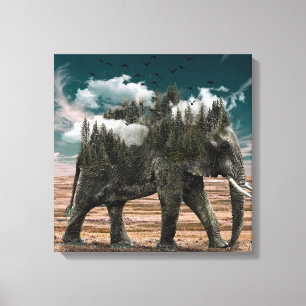 Elephant   Zazzle_Growshop. Canvas Print
