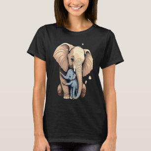 Elephant Zookeeper Elephant Mom Hugging A Child El T-Shirt
