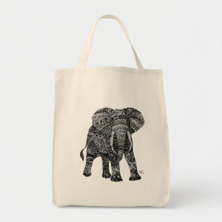 Elephantastic Grocery Tote Bag