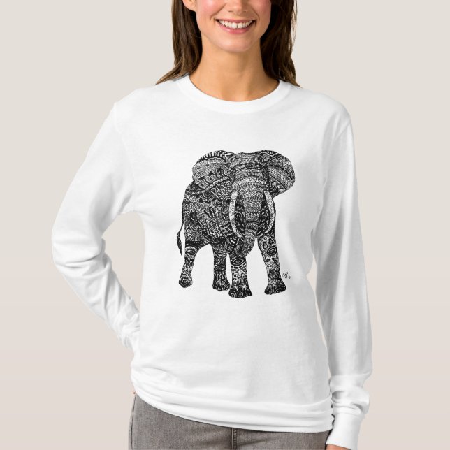 Elephantastic Women's Hoodie T-Shirt (Front)