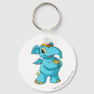 Elephante Blue Key Ring