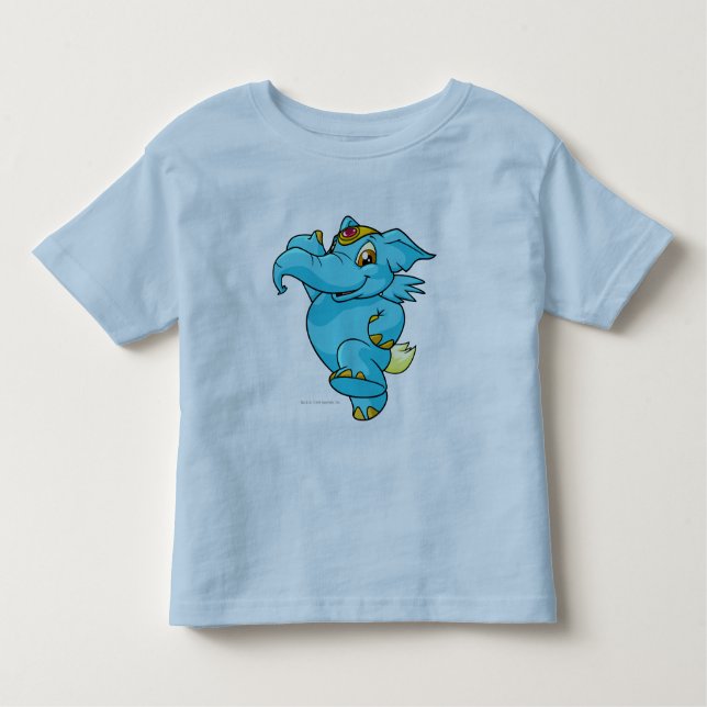 Elephante Blue Toddler T-Shirt (Front)