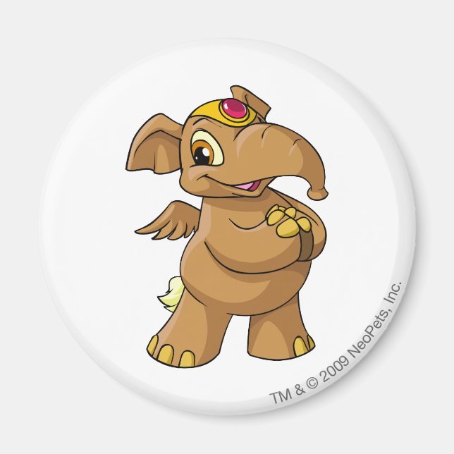 Elephante Brown Magnet (Front)