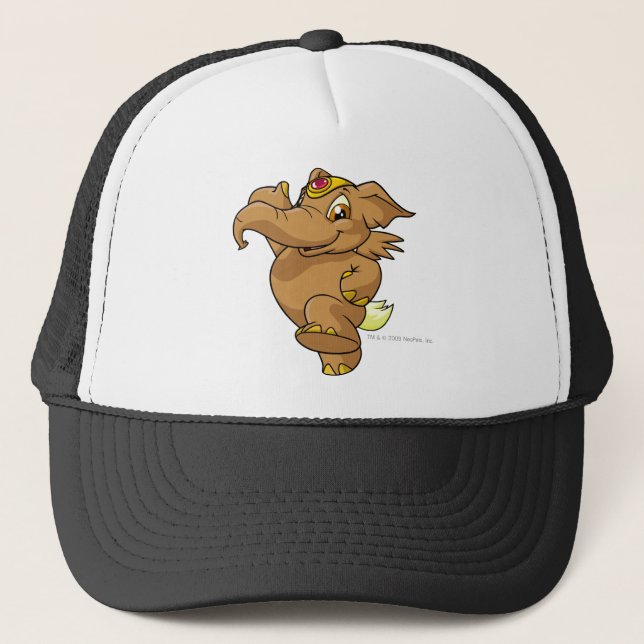 Elephante Brown Trucker Hat (Front)