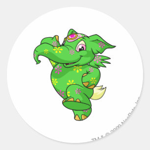 Elephante Disco Classic Round Sticker