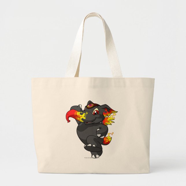 Elephante Fire Large Tote Bag (Front)