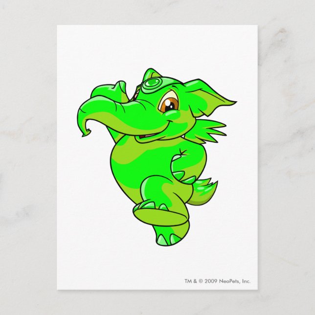 Elephante Glowing Postcard (Front)