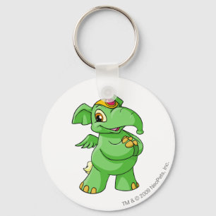 Elephante Green Key Ring