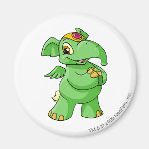 Elephante Green Magnet