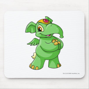 Elephante Green Mouse Pad