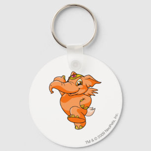Elephante Orange Key Ring